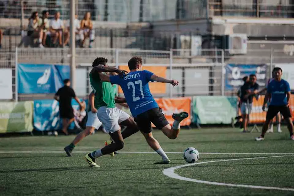 Players competing at an IFR football event